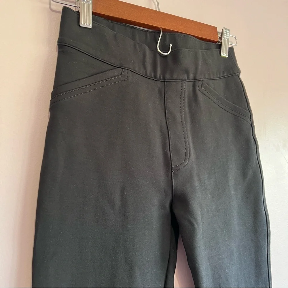 Spanx The Perfect Pant Ankle Slant Pocket Backseam Skinny Black size XS
